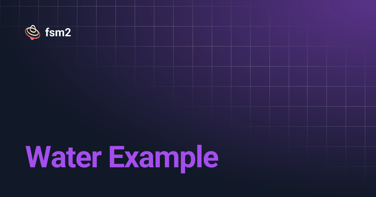 Water Example | fsm2